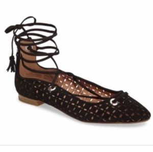 🏝5/$15 New Halogen Nella Ghillie Ballet Flats 6.5